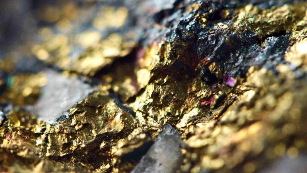 Close up of precious metals